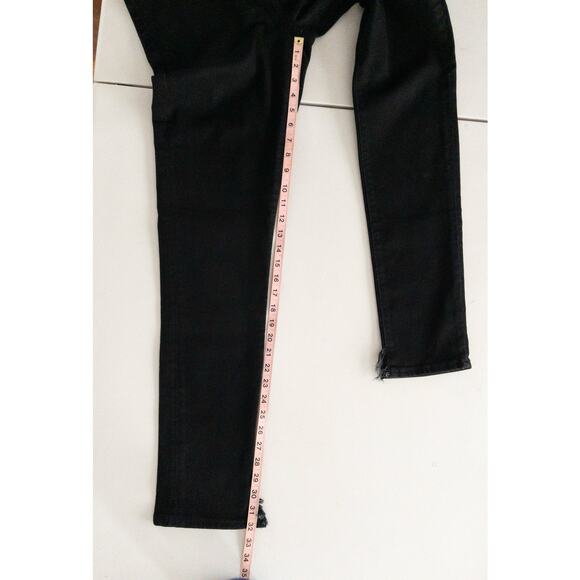 American Eagle Next Level Flex Black Slim Straight Jean 32x32 Stretch frayed hem - Picture 5 of 16